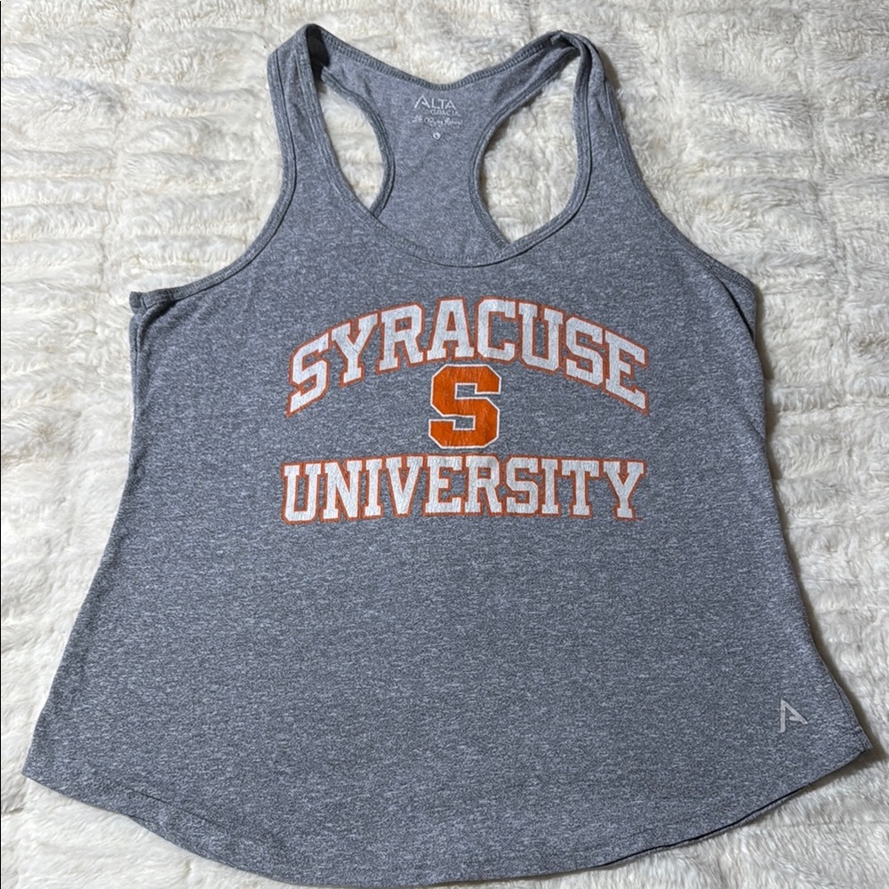 Women's Gray Syracuse University Tank Top Large Alta Gracia